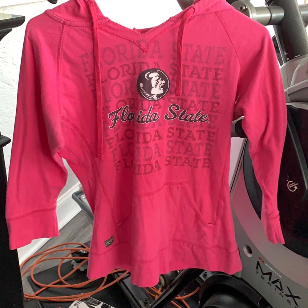 Women’s hoodie runs alittle small but says medium